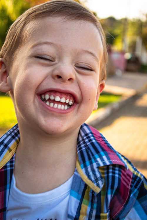 Kid laughing