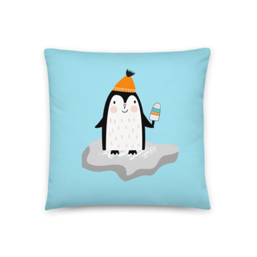 all-over-print-pillow-18x18-penguin-icecream-blue-hat