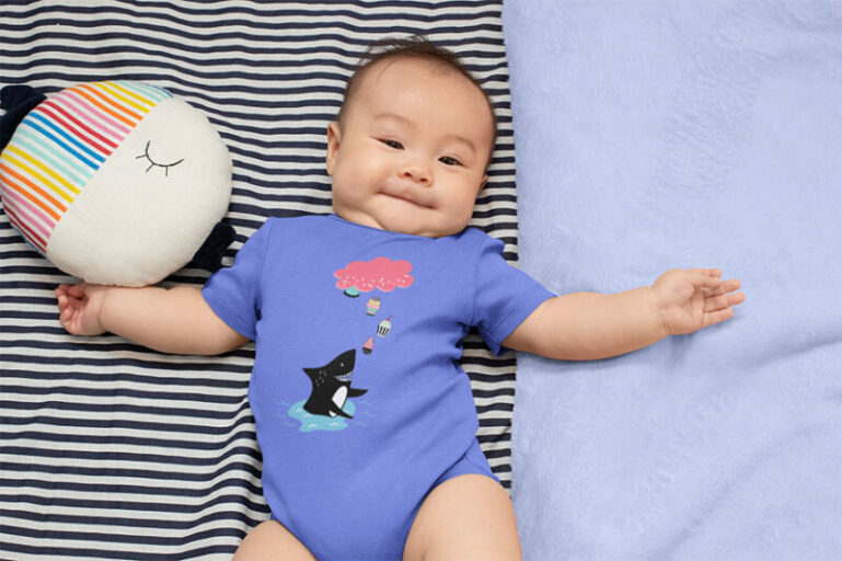 cheeky chappy kid wearing baby bodysuits product with free shipping
